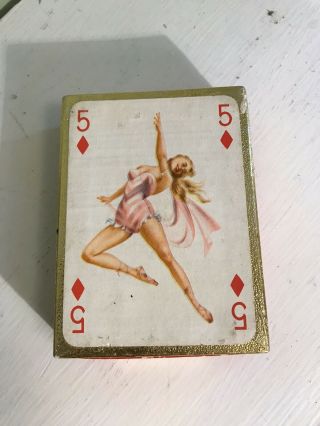Vintage 1960s Pinup Playing Cards W/ Box - Artwork