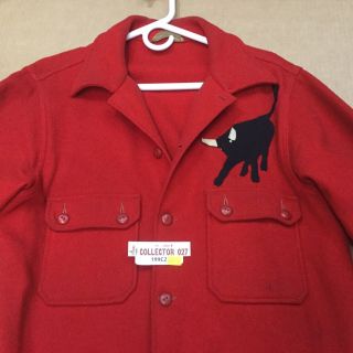 Boy Scout Red Wool Jacket With Philmont Bull Size: 46