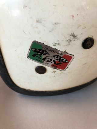 Vintage AGV Competition Motorcycle Helmet Jet Style AMA Group 1 Sz.  7 3