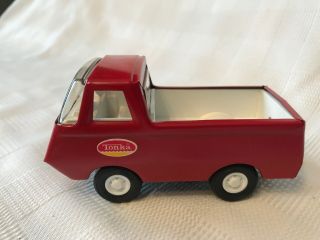Vintage Tonka Pressed Steel Mini Econoline Red Pickup Truck 2