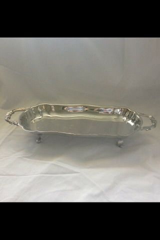 F.  B.  Rogers Silver Company Relish Tray With 4 Legs (2 " High) -