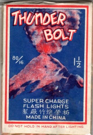 Thunder Bolt Firecracker Label C1,  16 