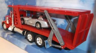 RAY Peterbilt Motor Transport Semi Rig Dodge Viper Die - Cast Boxed 1:32 3