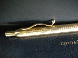 Vintage Tiffany & Co.  14k Solid Yellow Gold Ballpoint Jolted Pen
