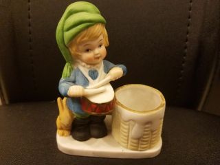 Hand Painted Porcelain Christmas Luvkins Drummer Boy Figurine Jasco 1978
