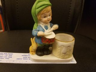 Hand Painted Porcelain Christmas Luvkins Drummer Boy Figurine JASCO 1978 2