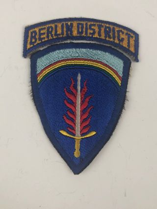 Wwii Us Army Shaef Occupation Berlin District Patch German Made