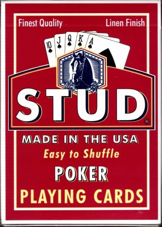 Stud (Blue & Red) - Playing Cards - - USPCC - 3
