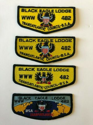 Black Eagle Lodge 482 Oa Flap Patches Order Of The Arrow Boy Scouts