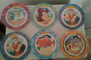 Set Of 6 Disney Hercules Collector Plates