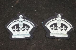 Ww2 Canadian British Rcaf Raf Sgt Crowns Rank Pair