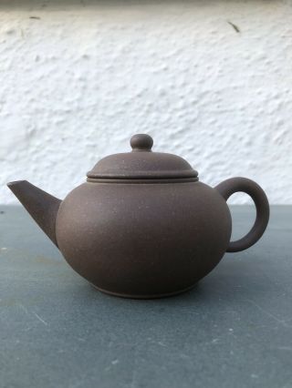 Antique Chinese Yixing Clay Pottery Teapot - Marked To Base
