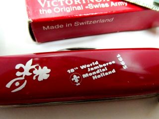 NETHERLANDS 1995 18th WJ WORLD JAMBOREE Offical KNIFE,  Swiss Army Type Boy Scout 3