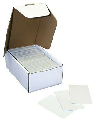 500 Blank Bridge Size Playing Cards Usgs - Includes Storage Box