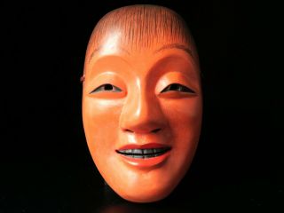 Japanese Handmade Noh Mask Shojyo Kyougen Kagura Demon Mask Bugaku