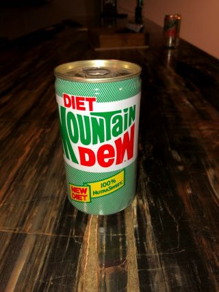 Diet Mountain Dew Can " Diet " Steel Can