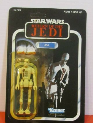 1983 Kenner Star Wars Return Of The Jedi 8d8 Droid - 77 Figure Card