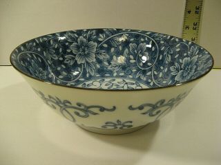 Yokohama Studio Ceramic Hand Painted Serving Bowl/great Cond/made In Japan/nice.