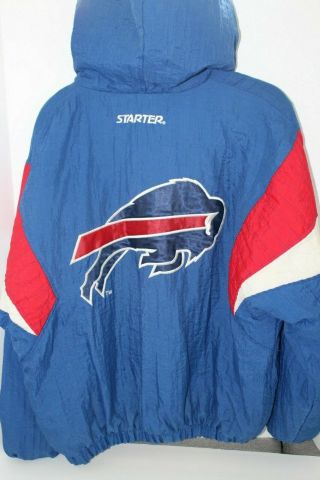 Vintage Starter Jacket Nfl Buffalo Bills Mens Large 90 