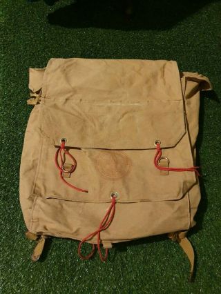 Vintage Boy Scouts Of America 574 Yucca Pack Rucksack Hiking Backpack Canvas Bag
