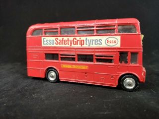 Vintage Dinky Toys Routemaster Bus Esso Safety Grip Tyres 289