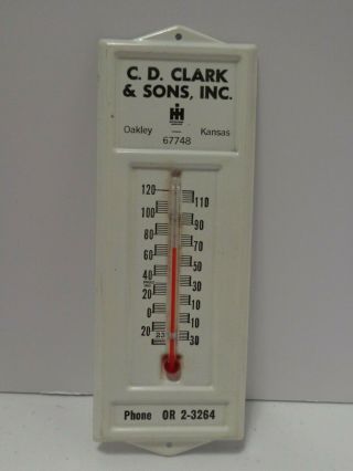 International Harvester Thermometer C D Clark Oakley Ks