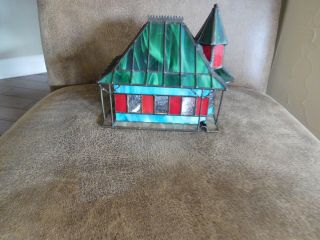 1997 THE COCA - COLA STAINED GLASS TRAIN STATION - LIGHTS UP - FRANKLIN 2