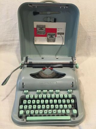 Vintage Hermes 3000 Portable Typewriter,