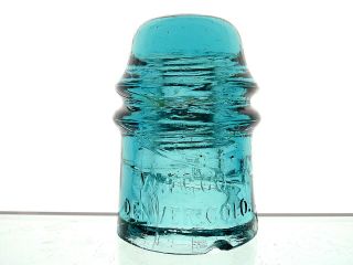 - Delft Blue W.  F.  G.  Co.  Denver,  Colo.  16 Glass Toll Insulator