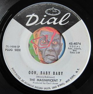HEAR Magnificent 7 45 Never Will I Make My Baby/Oh Baby DIAL promo northern soul 2
