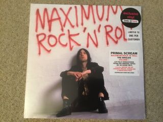 Primal Scream Maximum Rock N Roll Singles Volume 1 Hmv Colour Vinyl 12 " Lp