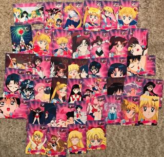 42 Sailor Moon Trading Cards 1997 Full Set Naoko Bandai Xtra Rare Series 3