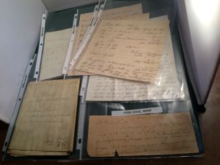 7 Pre - Civil War Documents - 1815 To 1850 - - See Photos - P1923