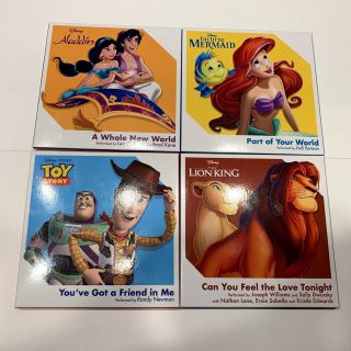 Disney 3 " Vinyl Record Set Of 4 Lion King Toy Story Aladdin Lil Mermaid Rsd3