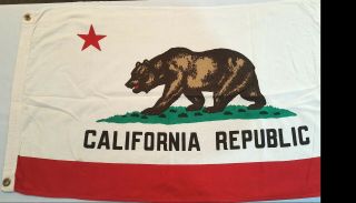 Vintage California Republic Bear Flag - Cotton