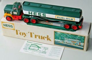 1977 Hess Toy Fuel Oils Tanker Truck