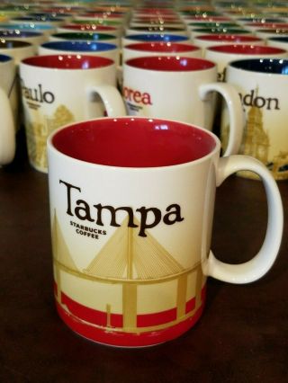 Rare Mugs Starbucks 2011 Tampa Global City Icon Collector Series 16 Oz