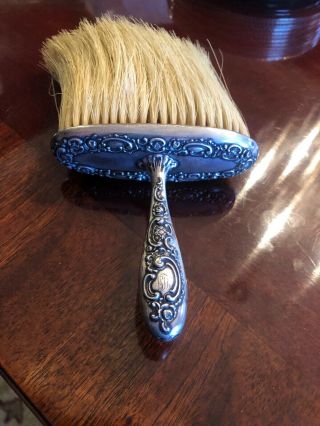 Antique Sterling Silver Clothes Or Hat Brush
