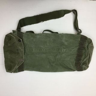 Vintage Us Army Shoulder Bag Small Duffle Wwii 1945 Beaumont 