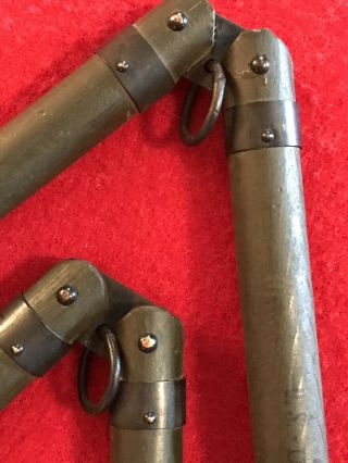 Ww2 Mountain Tent Pole Adapters (complete Set Of 2) Nos