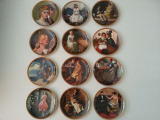 Norman Rockwell Rediscovered Women Series Complete Plates Set