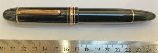 Vintage Montblanc 149 Fountain Pen • 14c F Semi - Flex Nib • Exc.  Cond.  Well