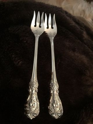 Francis 1st Oyster Forks Set Of 2 Sterling Silver Reed And Barton No Mono