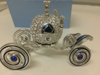 Disney Swarovski Crystal & Blue Enamel Cinderella Coach - Limited Edition