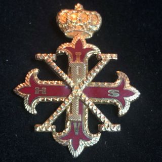 Vintage Masonic Red Cross Of Constantine Pendant Of The 3rd Degree.  York Rite
