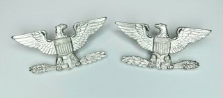 Authentic Vietnam War Colonel Rank Insignia Sterling Silver Filled Army Usmc