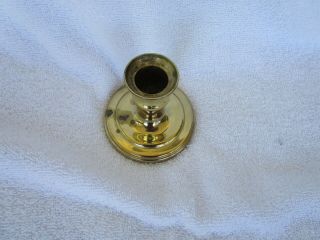 3 Inch Solid Brass Baldwin Candlestick Polished Brass 2