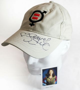 Equality Now Hat,  Signed By Jewel Staite As " Kaylee ",  Star Of Firefly & Serenity