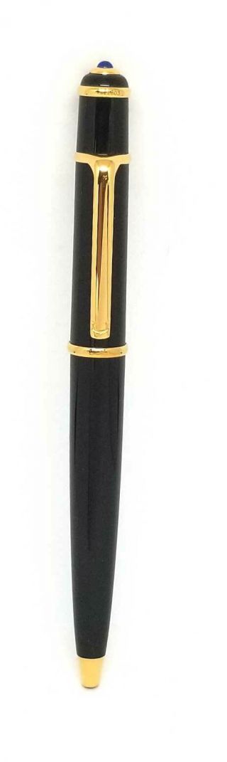 Authentic Cartier Diabolo De Ballpoint Pen Black Gold