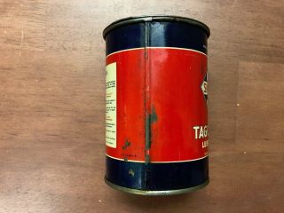 Vintage Skelly Tagolene Lubricants One Pound Grease Can Paint 2